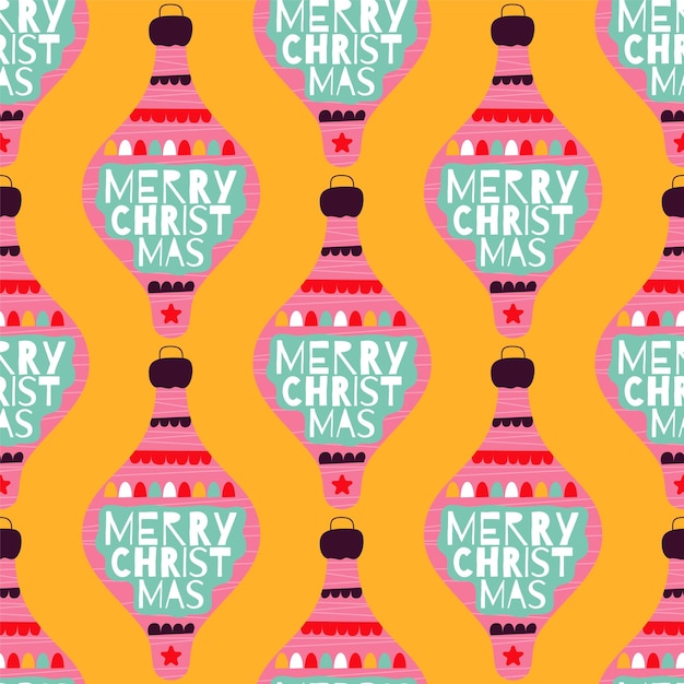 Photo christmas seamless pattern christmas cute pink tree toys ornament background stock wallpaper