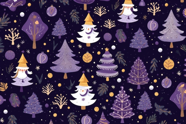 Christmas seamless pattern for fabric texture or wrapping paper