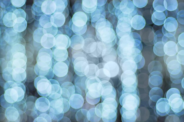 Christmas shiny light bokeh in  blue colors