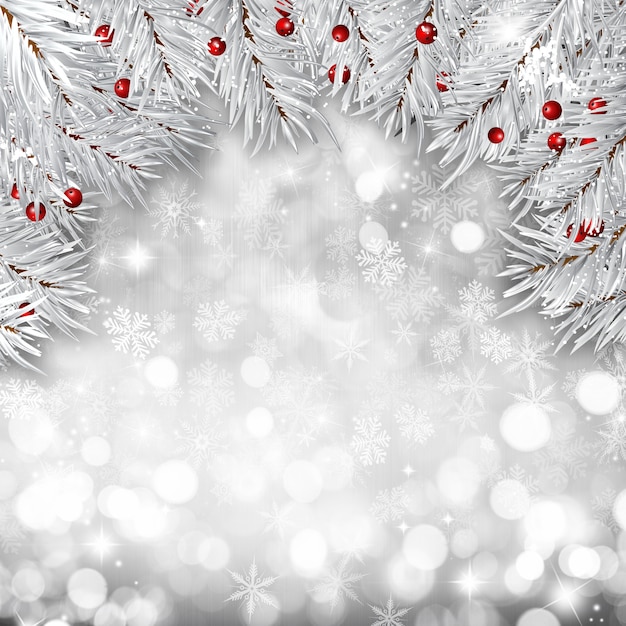 Christmas snowflake background