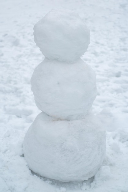 Christmas snowman close up snowman outdoor  copy space