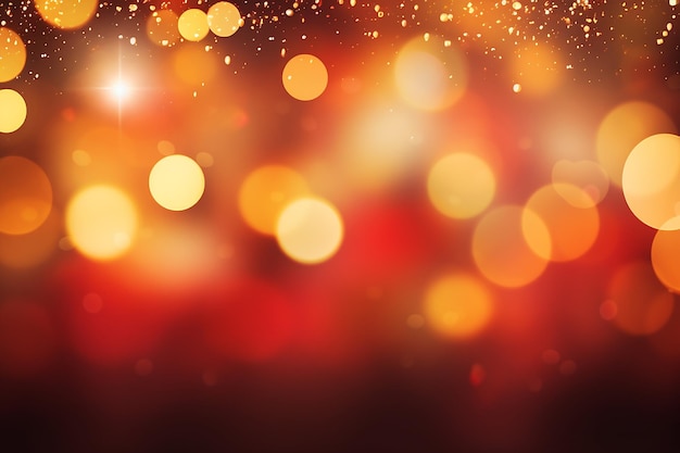 Christmas sparkling gold bokeh background