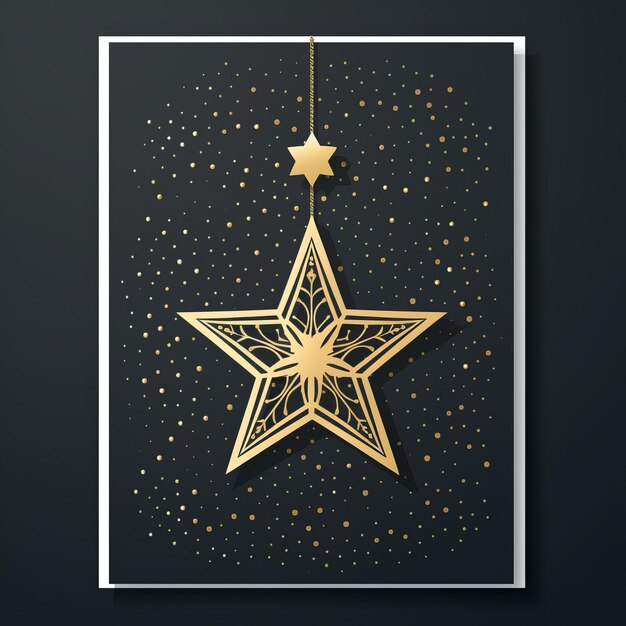 Christmas star on a blue background