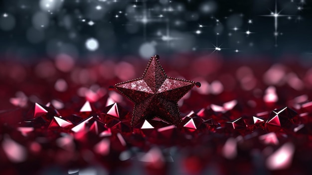 christmas star HD 8K wallpaper Stock Photographic Image