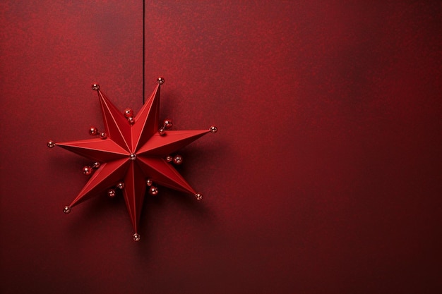 Photo christmas star images background and copy space