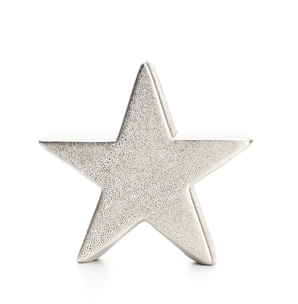 Christmas star isolated on a white.