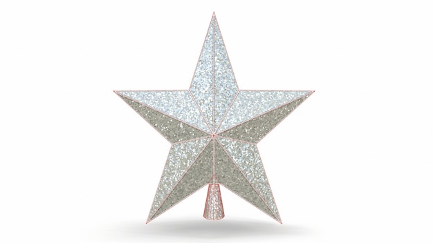 Christmas star on a white background