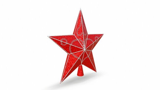 Christmas star on a white background