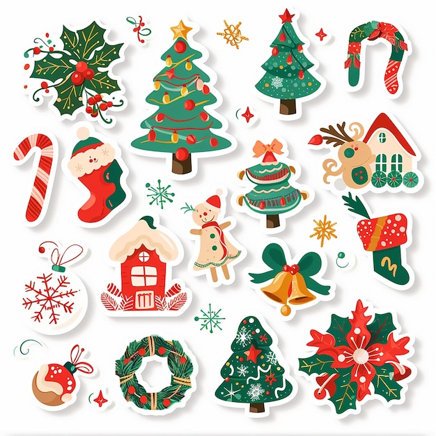 Christmas sticker set