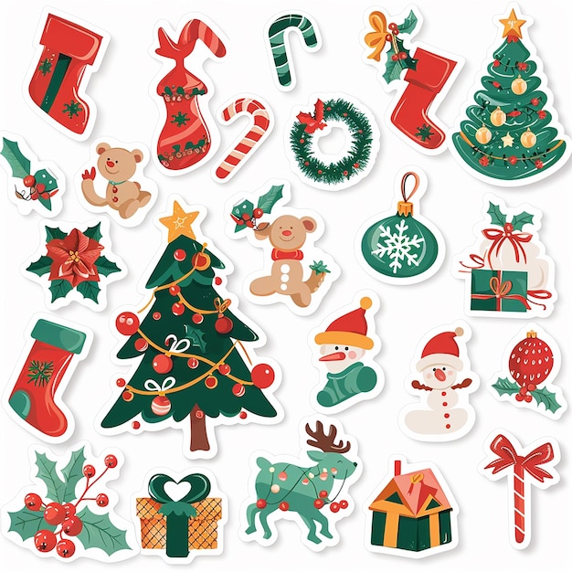 Christmas sticker set