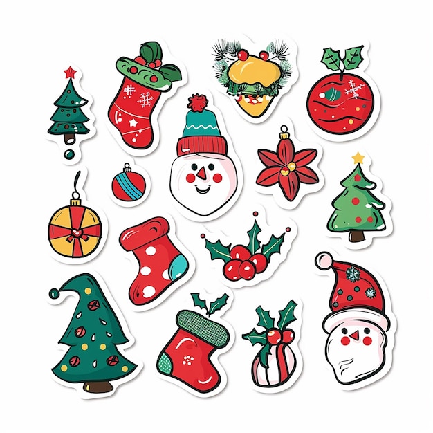 Christmas sticker set