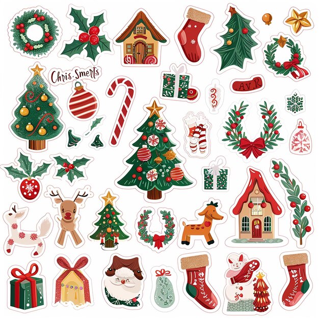 Christmas sticker set