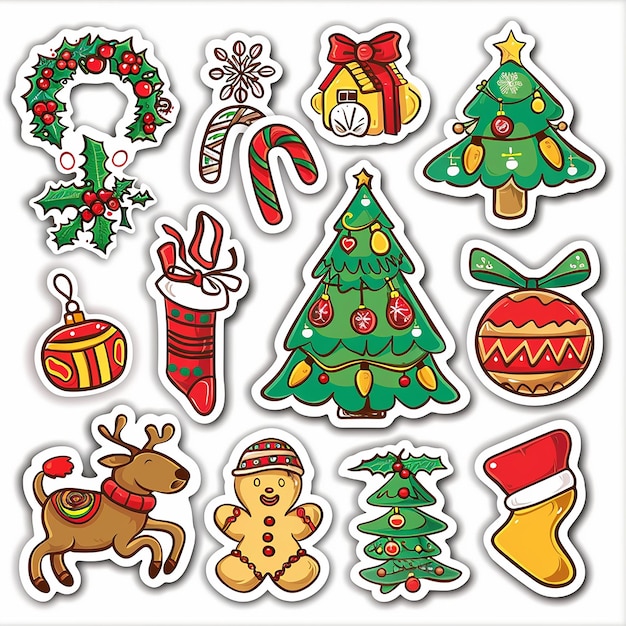 Christmas sticker set