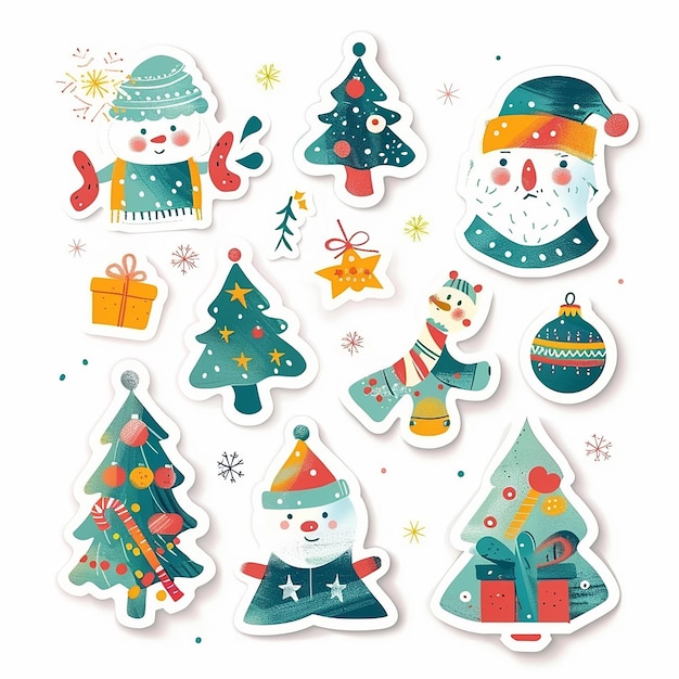 Christmas sticker set