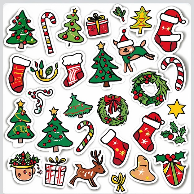 Christmas sticker set