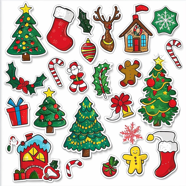 Christmas sticker set