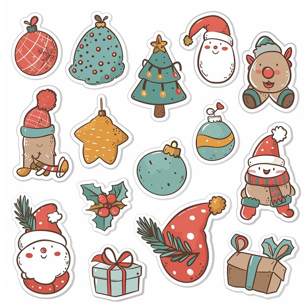 Christmas sticker set