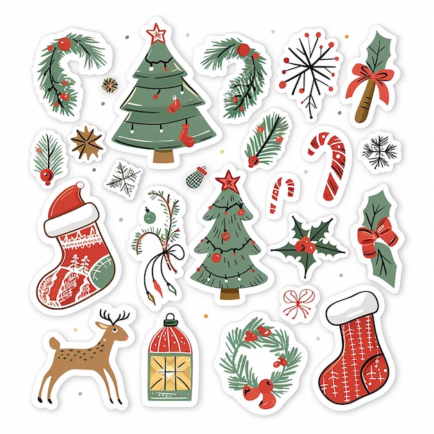 Christmas sticker set