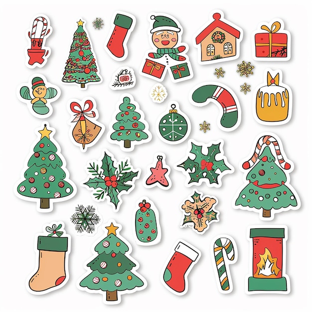 Christmas sticker set