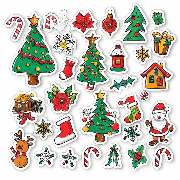 Christmas sticker set