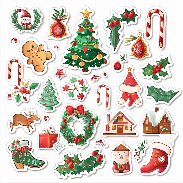 Christmas sticker set