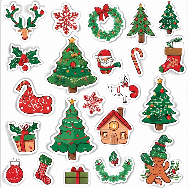 Christmas sticker set