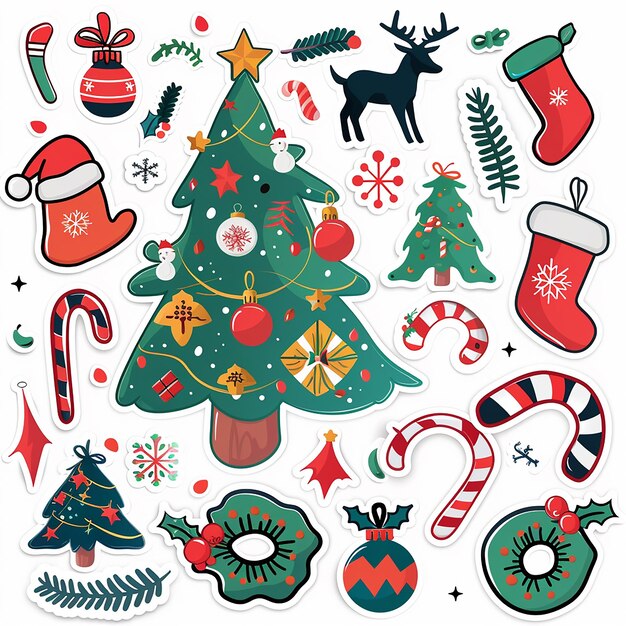 Christmas sticker set