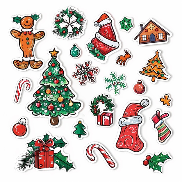 Christmas sticker set