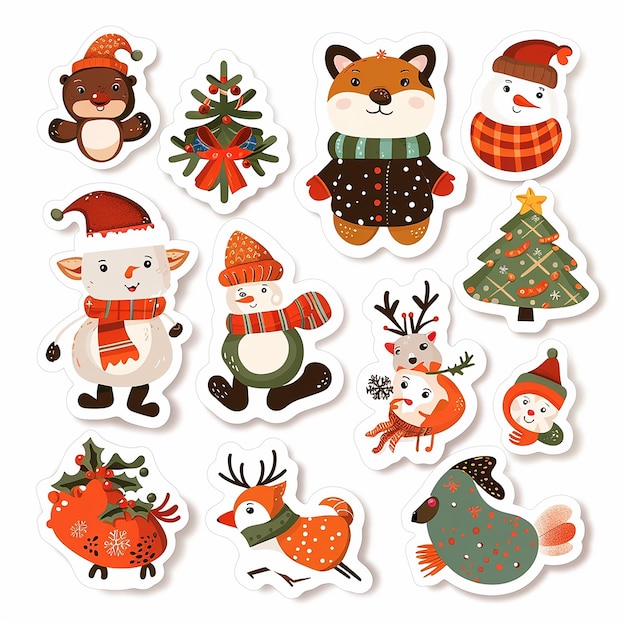 Christmas sticker set