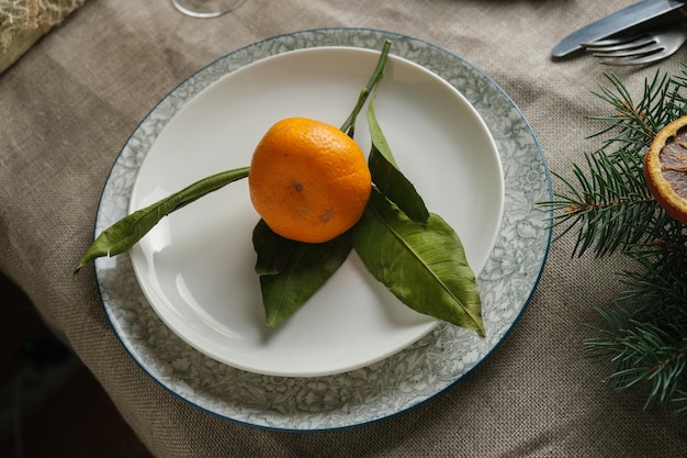 Christmas table setting