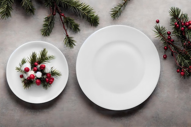 christmas table setting