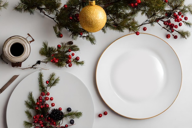 christmas table setting