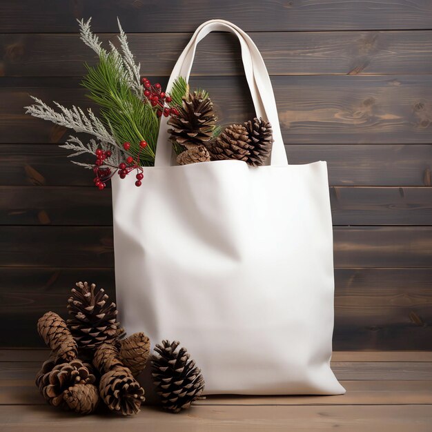 Christmas Tote Bag Mockup Tote Bag MockupCanvas Tote Bag MockDigital Mockup