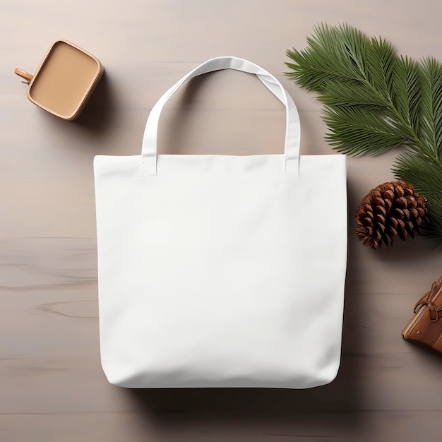 Christmas Tote Bag Mockup Tote Bag MockupCanvas Tote Bag MockDigital Mockup