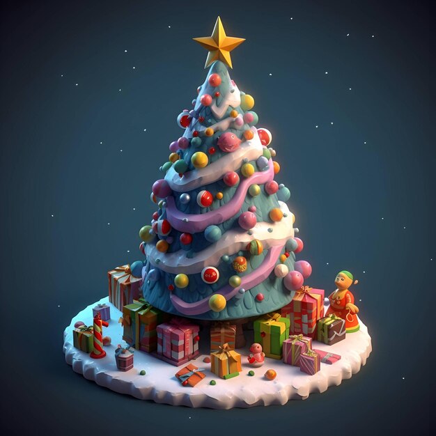 Christmas tree 3d