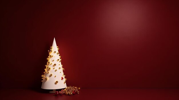 Christmas tree background Illustration Generative AIxD