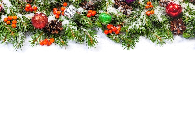 Christmas tree background isolated on white background