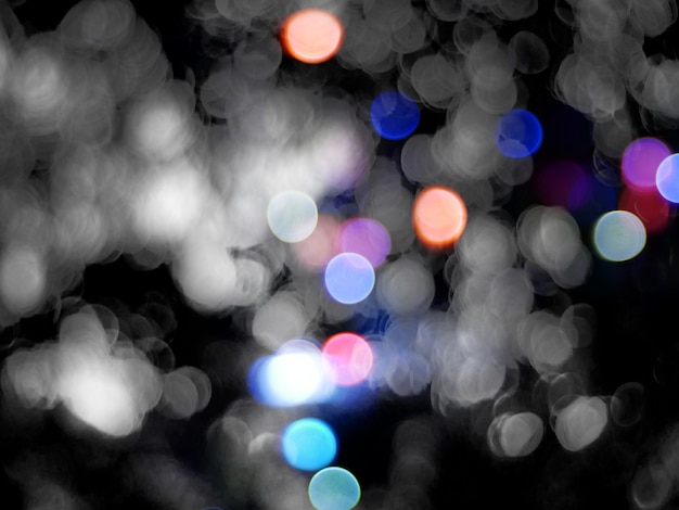 Christmas tree blurred background effect bokeh light background