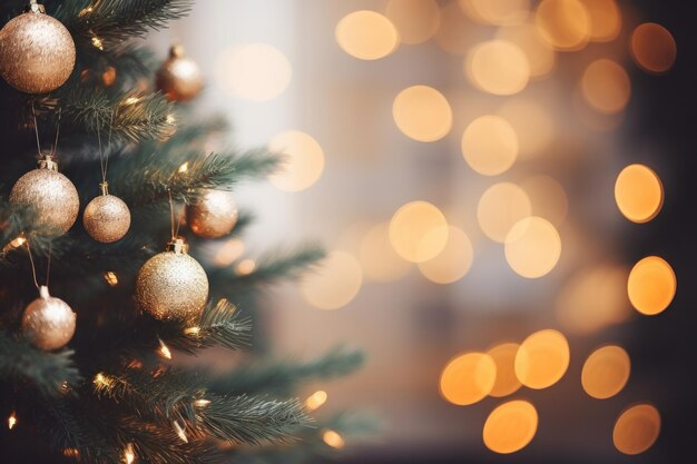 Christmas tree decoration background