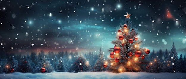 Christmas Tree Holiday Background