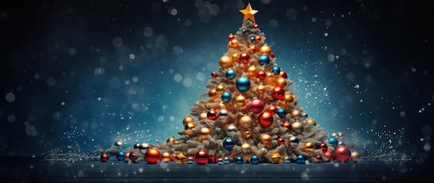 Christmas Tree Holiday Background