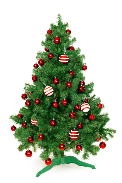 Christmas tree isolated on white background