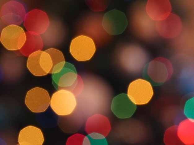 Christmas tree lights blur background