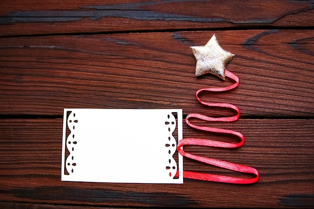 A Christmas tree made of paper background