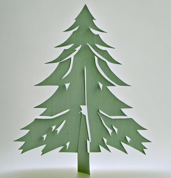 Christmas tree of paper