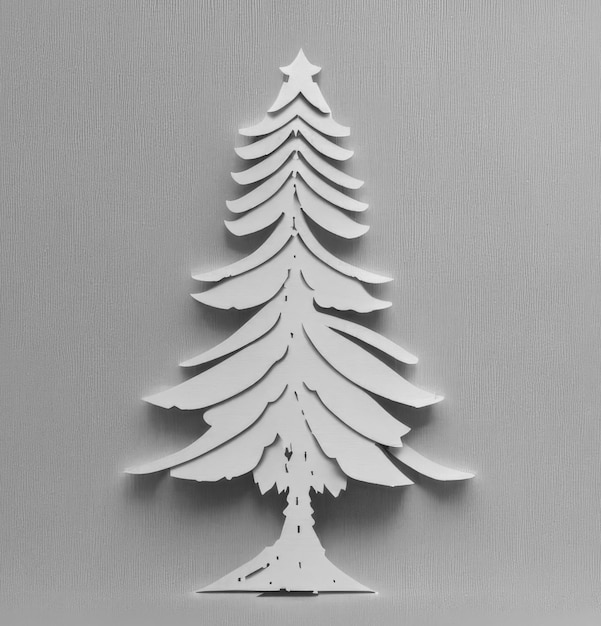 Christmas tree of paper