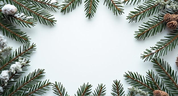 christmas tree on a white background with a frame that says christmas