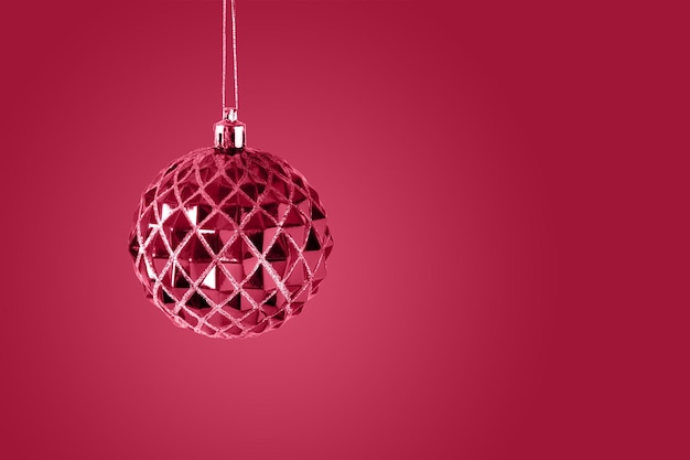 Christmas viva magenta ball Xmas background