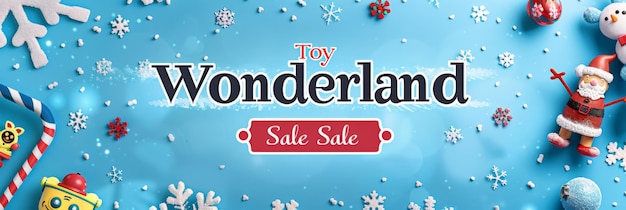 Photo christmas wonderland toy sale advertisement