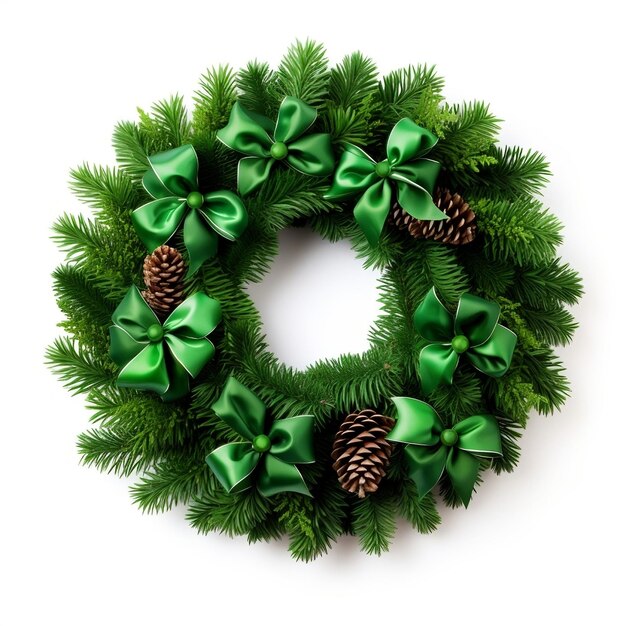 Christmas Wreath Created with Generative AI technology